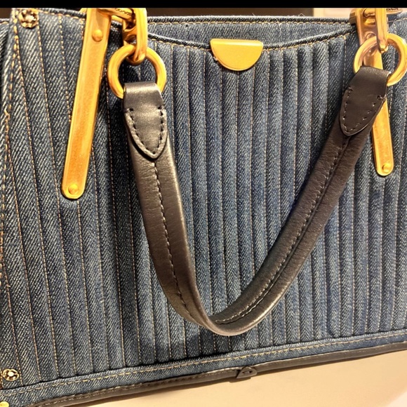 Coach Denim Dreamer Satchel Crossbody - Picture 2 of 10